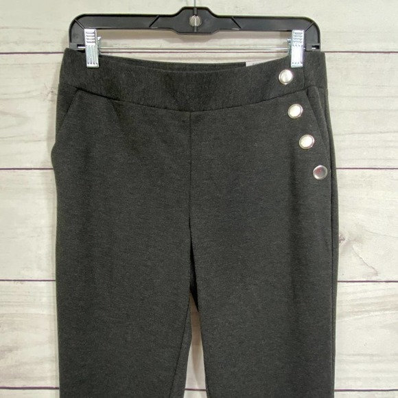 $79 INC INTERNATIONAL CONCEPTS Ponte Knit Stretch Boot Leg Pants 6 R - Picture 7 of 11